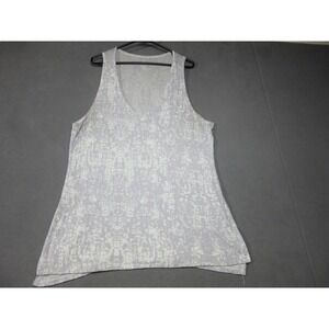 Gaiam Tank Top Womens XL Purple V-Neck Abstract Yoga Sleeveless Activewear